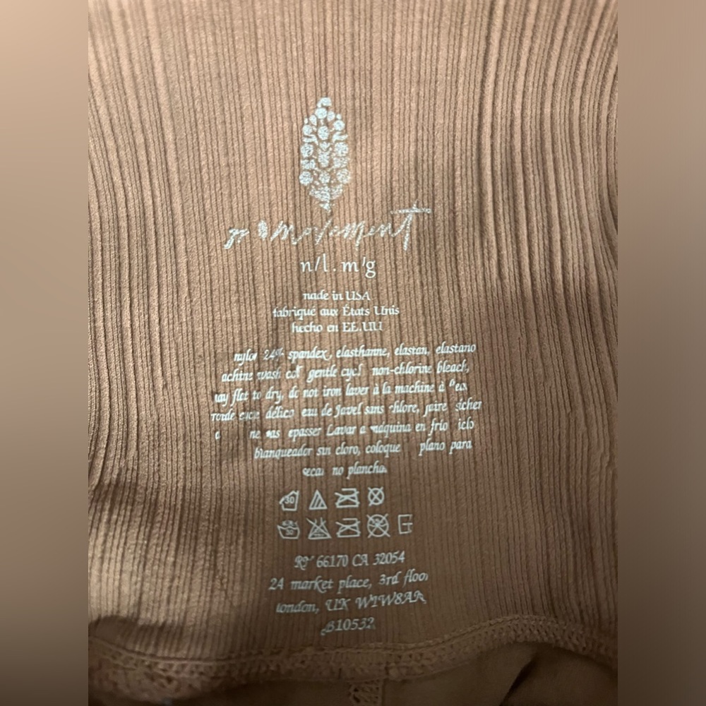 Free People Movement orange/tan Leggings - Picture 2 of 4